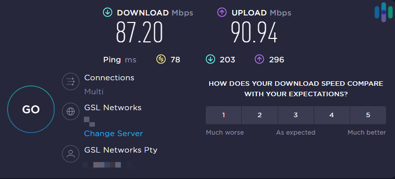 Proton speed test 1