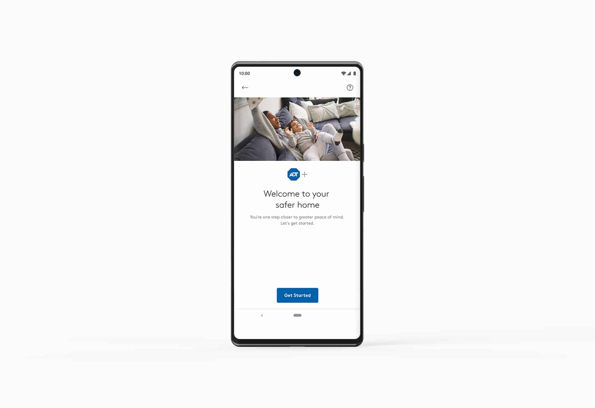 The ADT+ app The ADT+ app