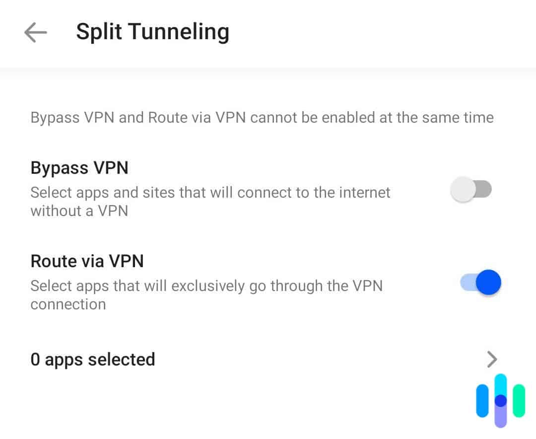 Split tunneling on Android