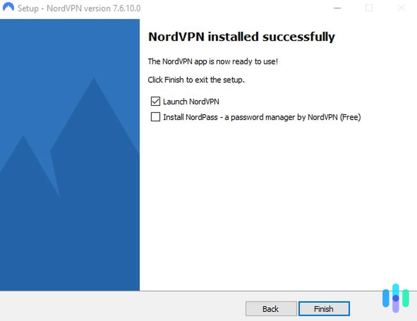 Installing the NordVPN app on Windows 10