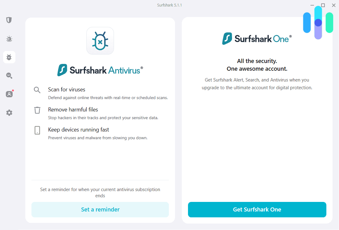 Surfshark antivirus add-on