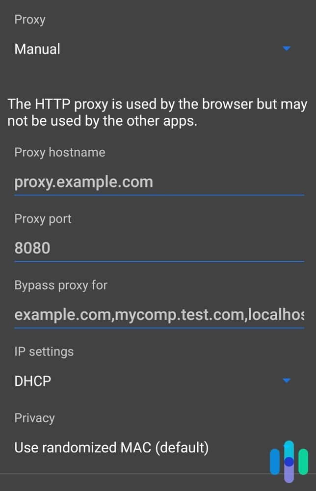 Setting up a proxy on Android