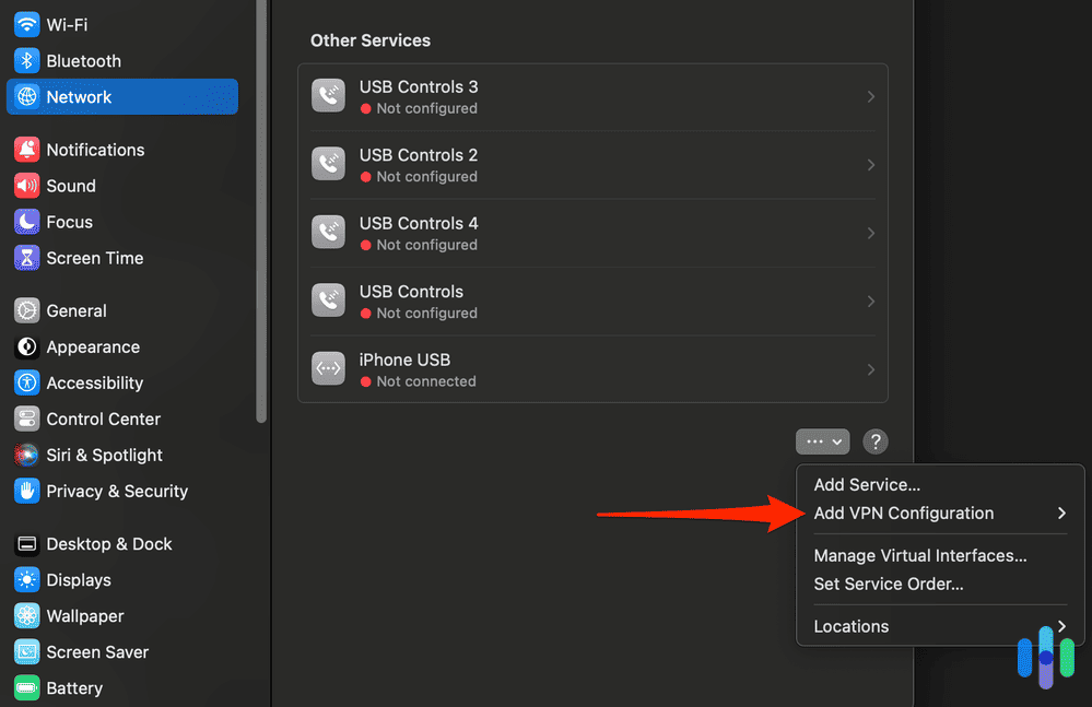 Adding VPN configuration on Mac