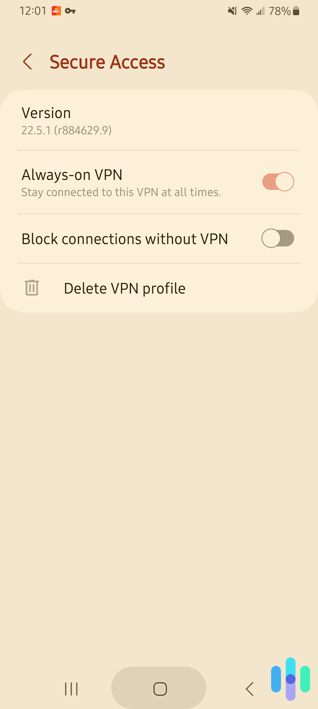 Enabling Android Always On VPN