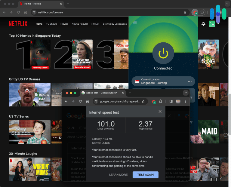 SPEED TEST VPN REVIEW visual data 6
