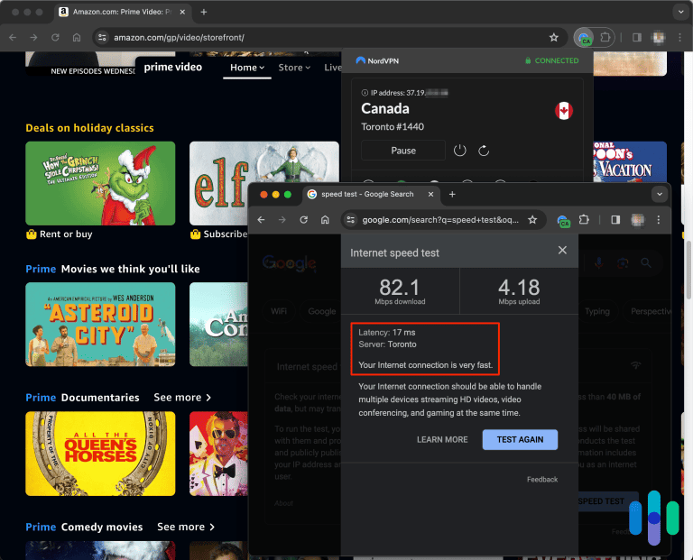 Xfinity Speed Test visual data 5