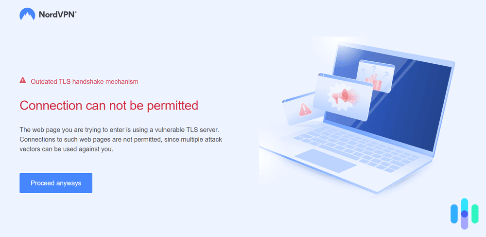 NordVPN blocks unsafe websites