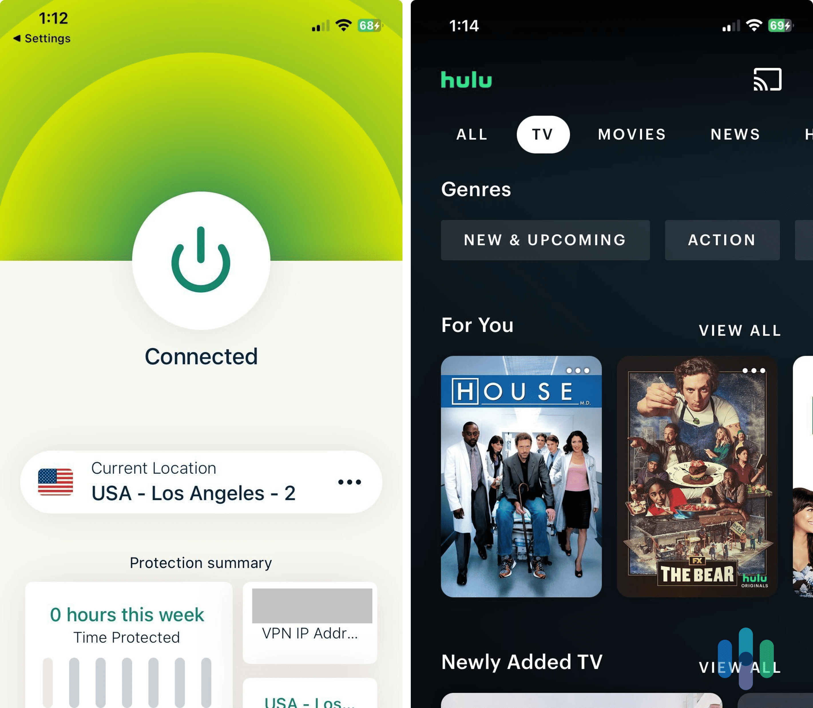 Using the ExpressVPN iOS app to Watch Hulu