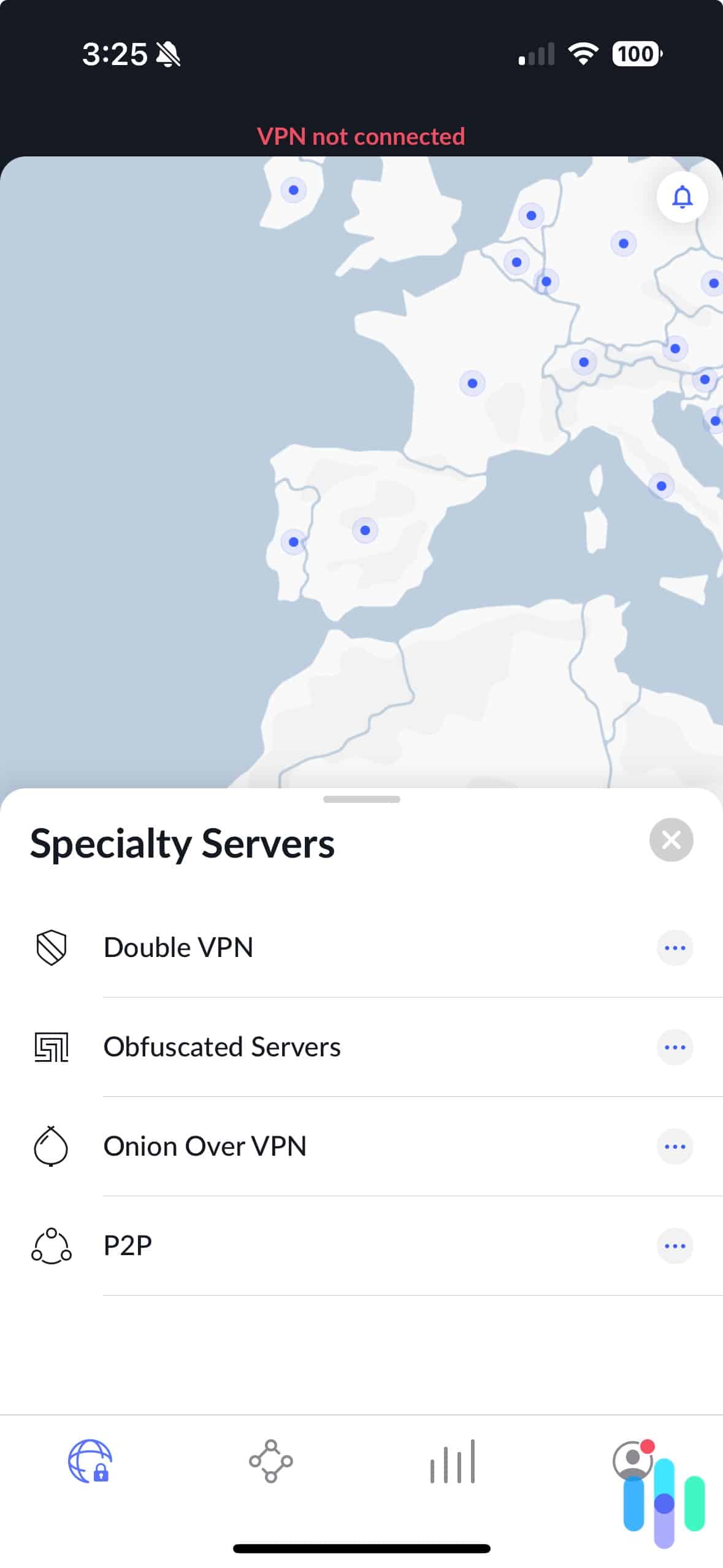 NordVPN's Speciality Server Options