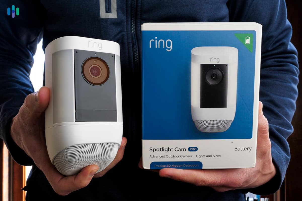 Ring Spotlight Cam Pro and it's packaging