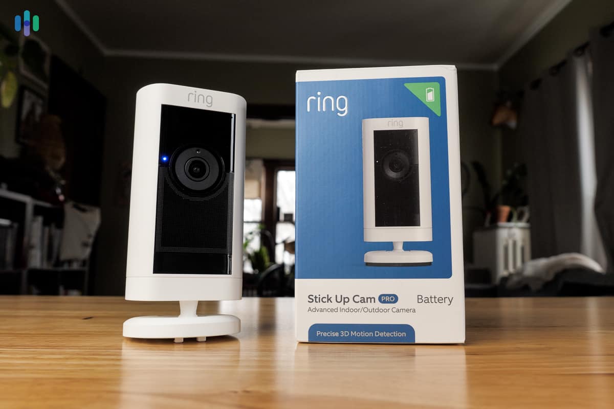 Ring Stick Up Cam Pro and its box