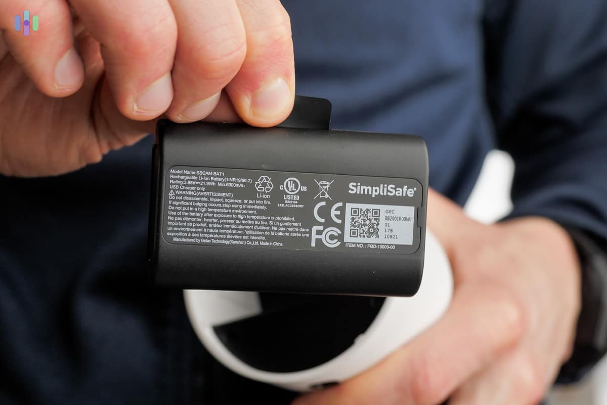 SimpliSafe Outdoor Camera battery