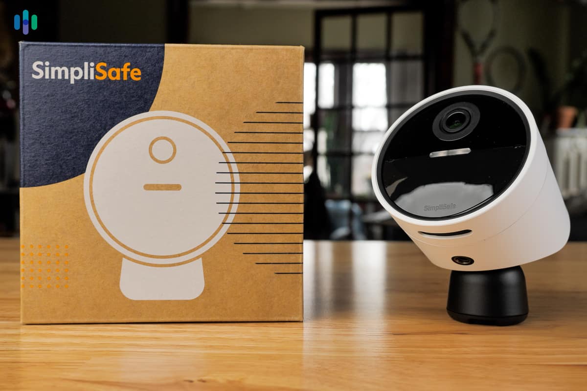 SimpliSafe Outdoor Camera and it's packaging