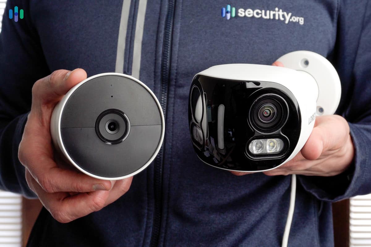Nest Cam (battery) vs. Lorex 4k Dual Lens