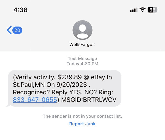 spam text
