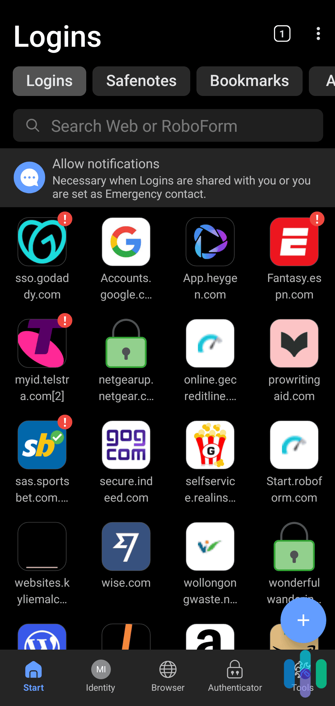 The family plan is limited to five accountsYou can only share passwords and files with other RoboForm users Password monitoring doesn’t report on leaked personal credentials You can use the web portal on the free plan