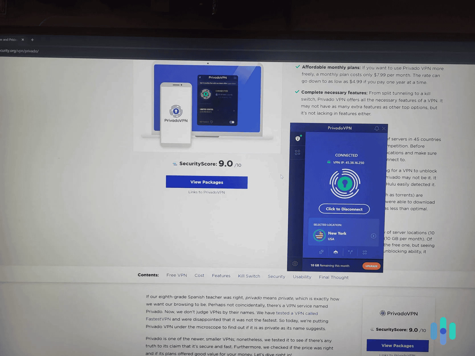 We found PrivadoVPN to be one of the most user-friendly free VPNs we ever tested.