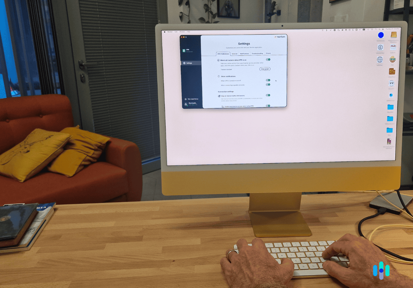 We tested Norton VPN on a Mac.