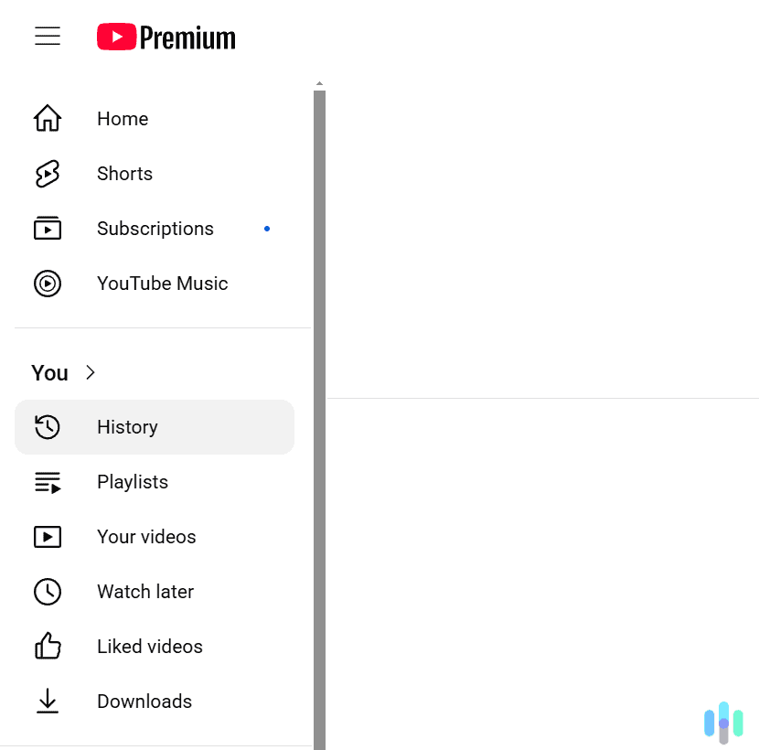 Next, click the “History” tab.