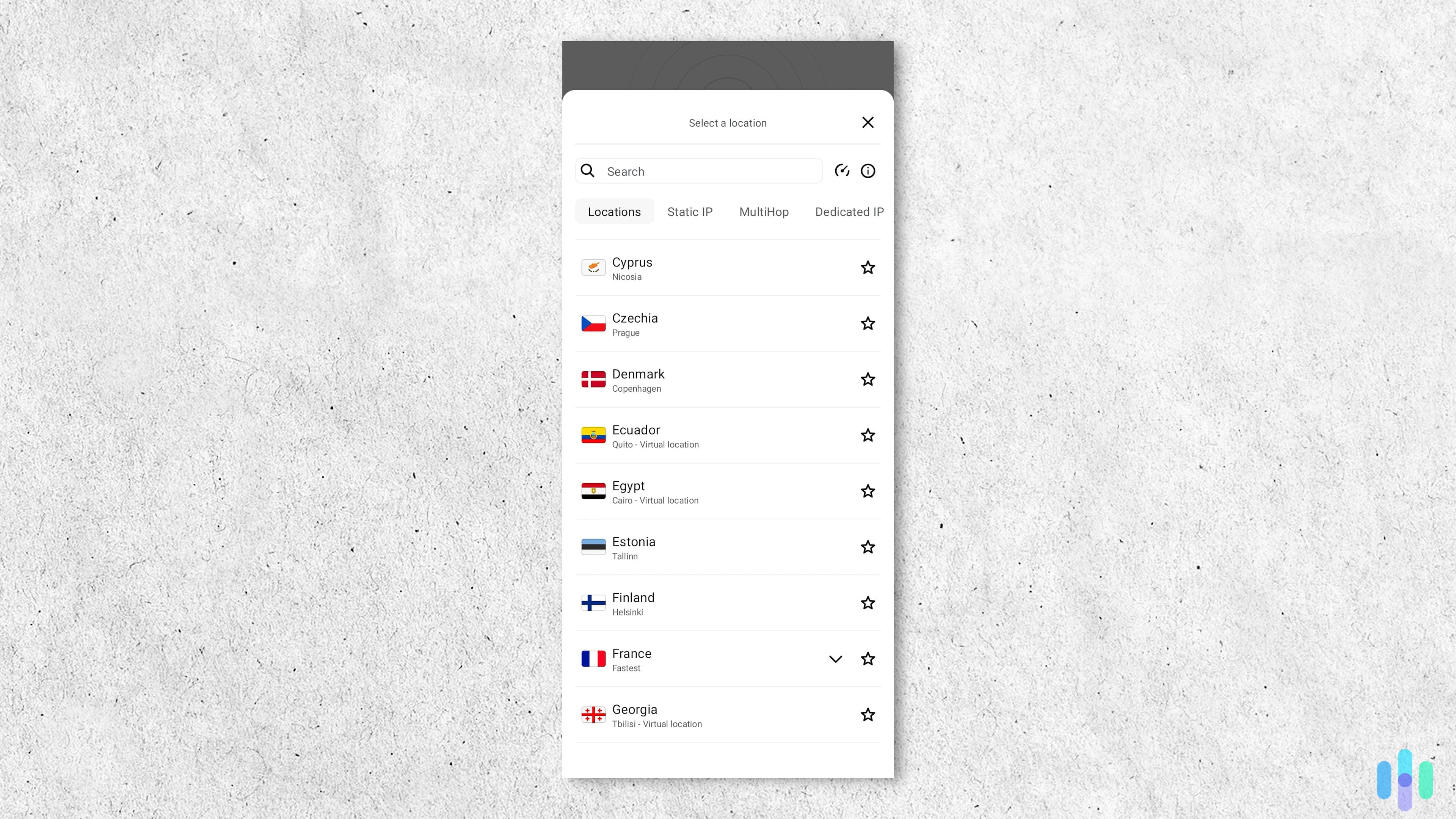 We recommend tapping the star button next to your favorite servers for easy access on the home page.