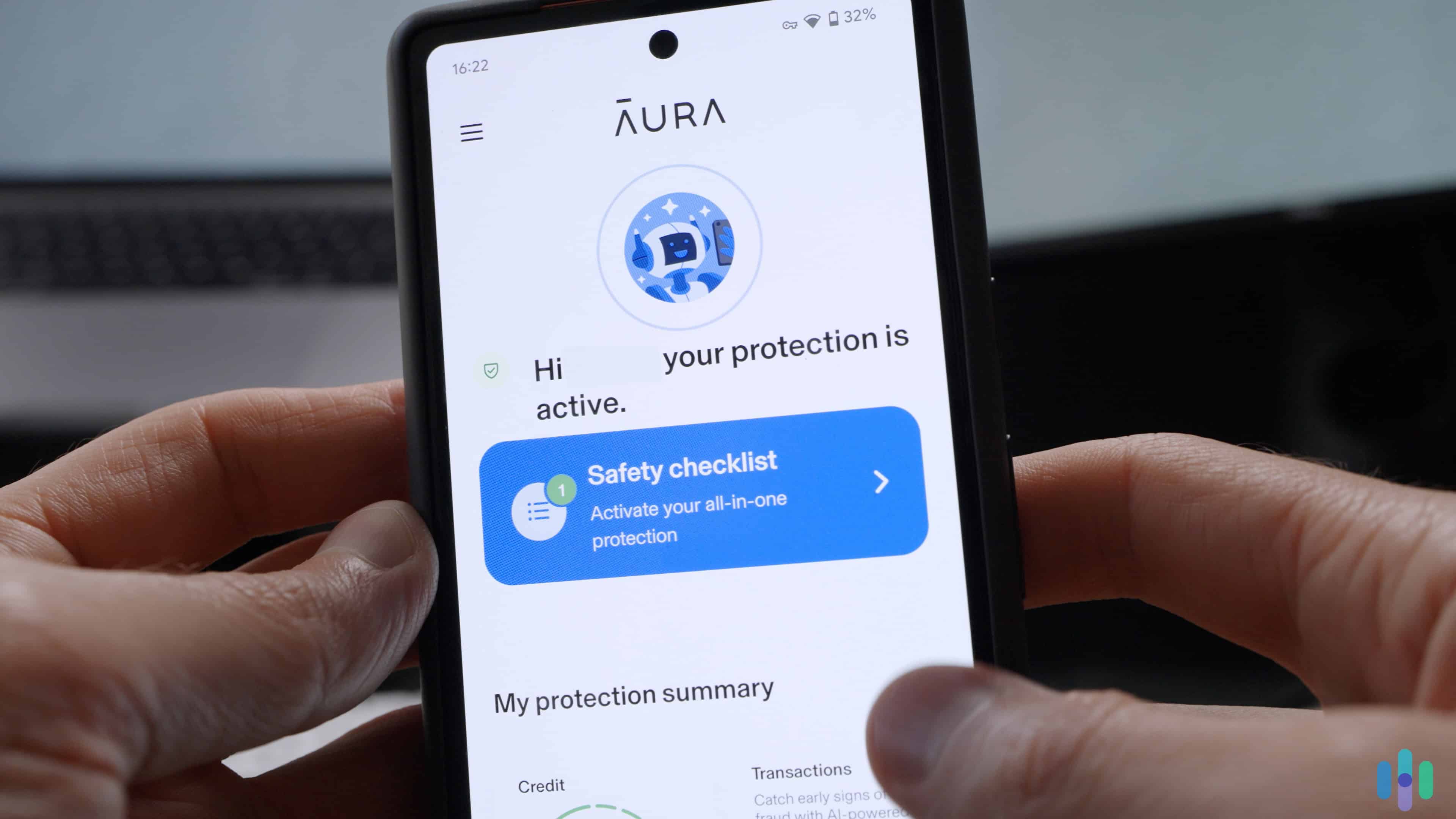 Although we were limited to 10 devices with Aura, we still had access to our Aura dashboard wherever we went.