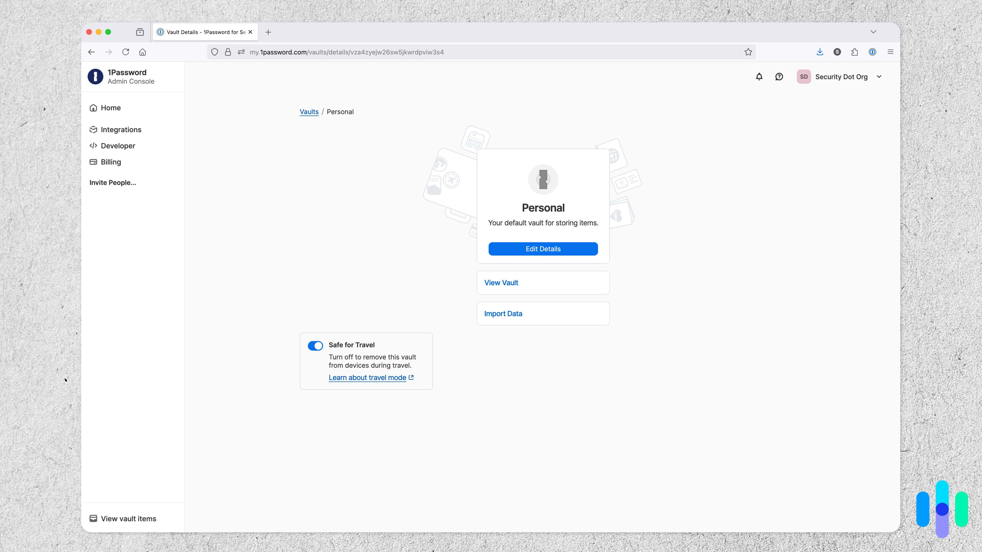 1Password has a Travel Vaul that removes sensitive files from your device when you’re traveling.