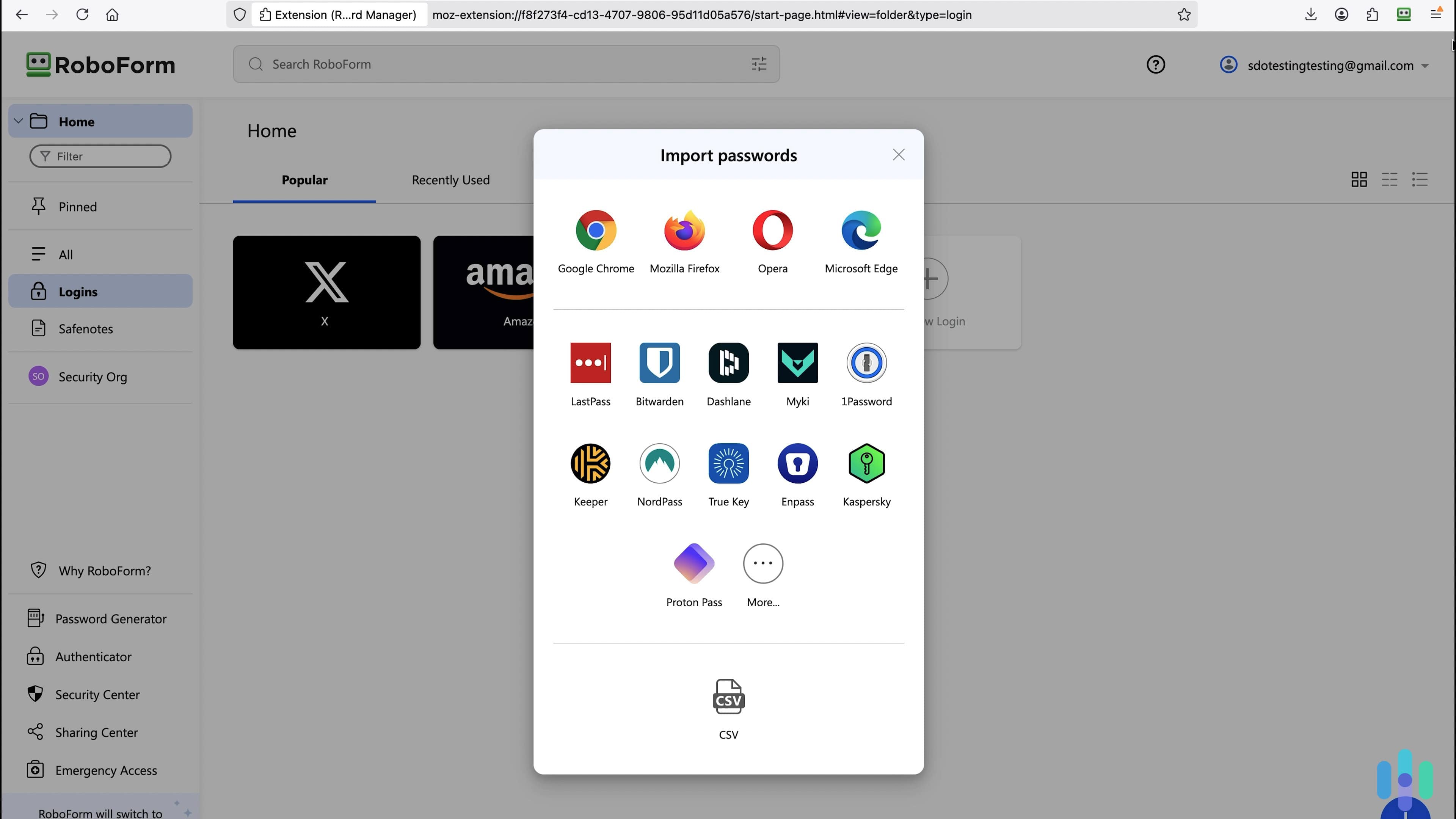 It was easy to import our passwords from Firefox using RoboForm’s browser extension. It was easy to import our passwords from Firefox using RoboForm’s browser extension.