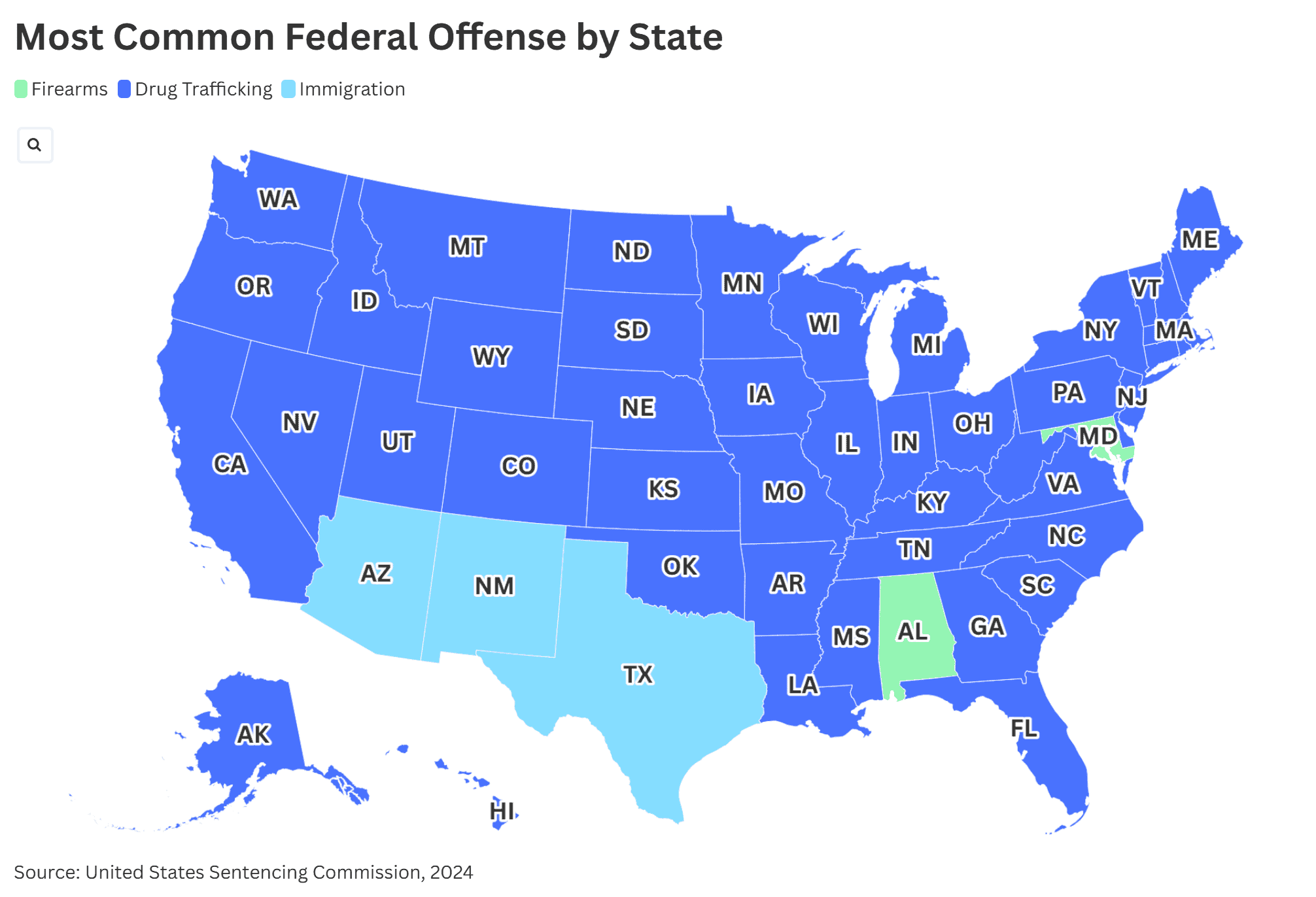 Offense by State 2024 Offense by State 2024
