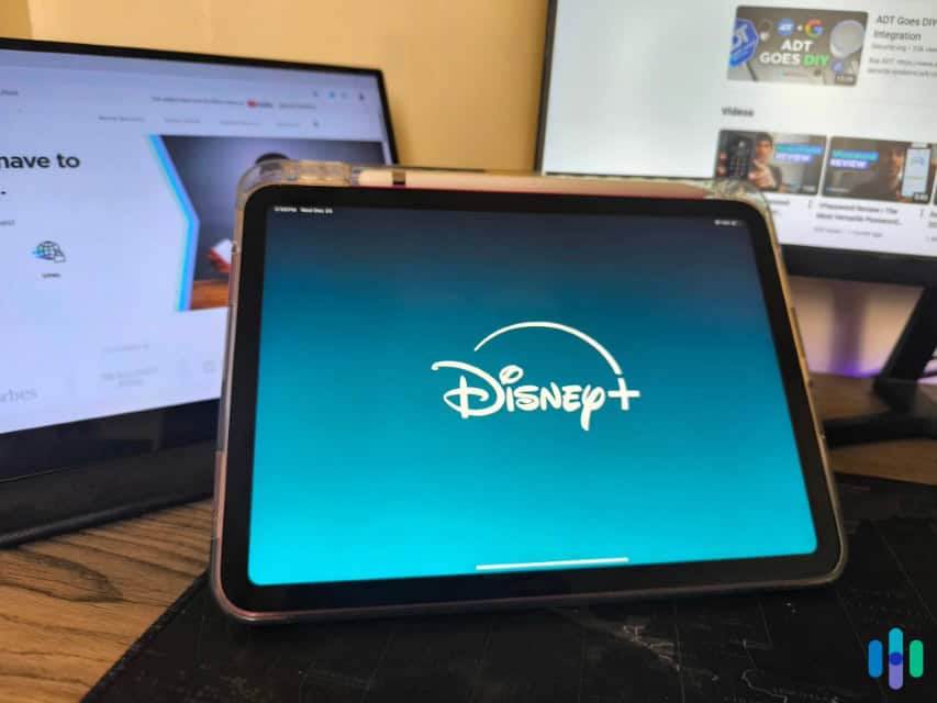 Disney Plus on an iPad Disney Plus on an iPad