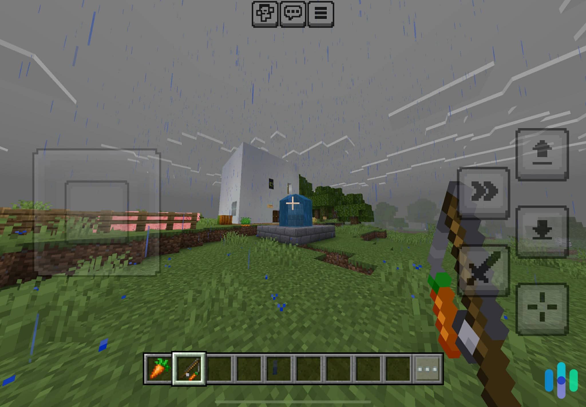 Minecraft Pocket Edition running on our iPad 10th Gen Minecraft Pocket Edition running on our iPad 10th Gen