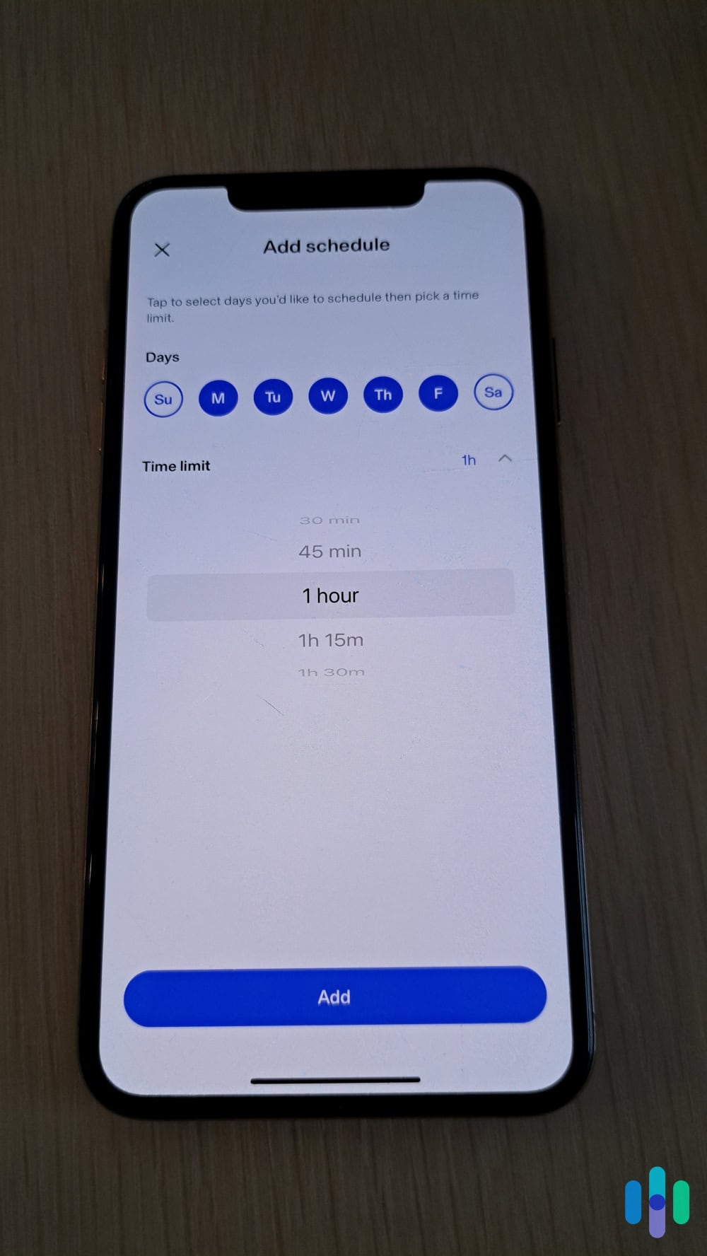 Setting daily screen time limits Setting daily screen time limits