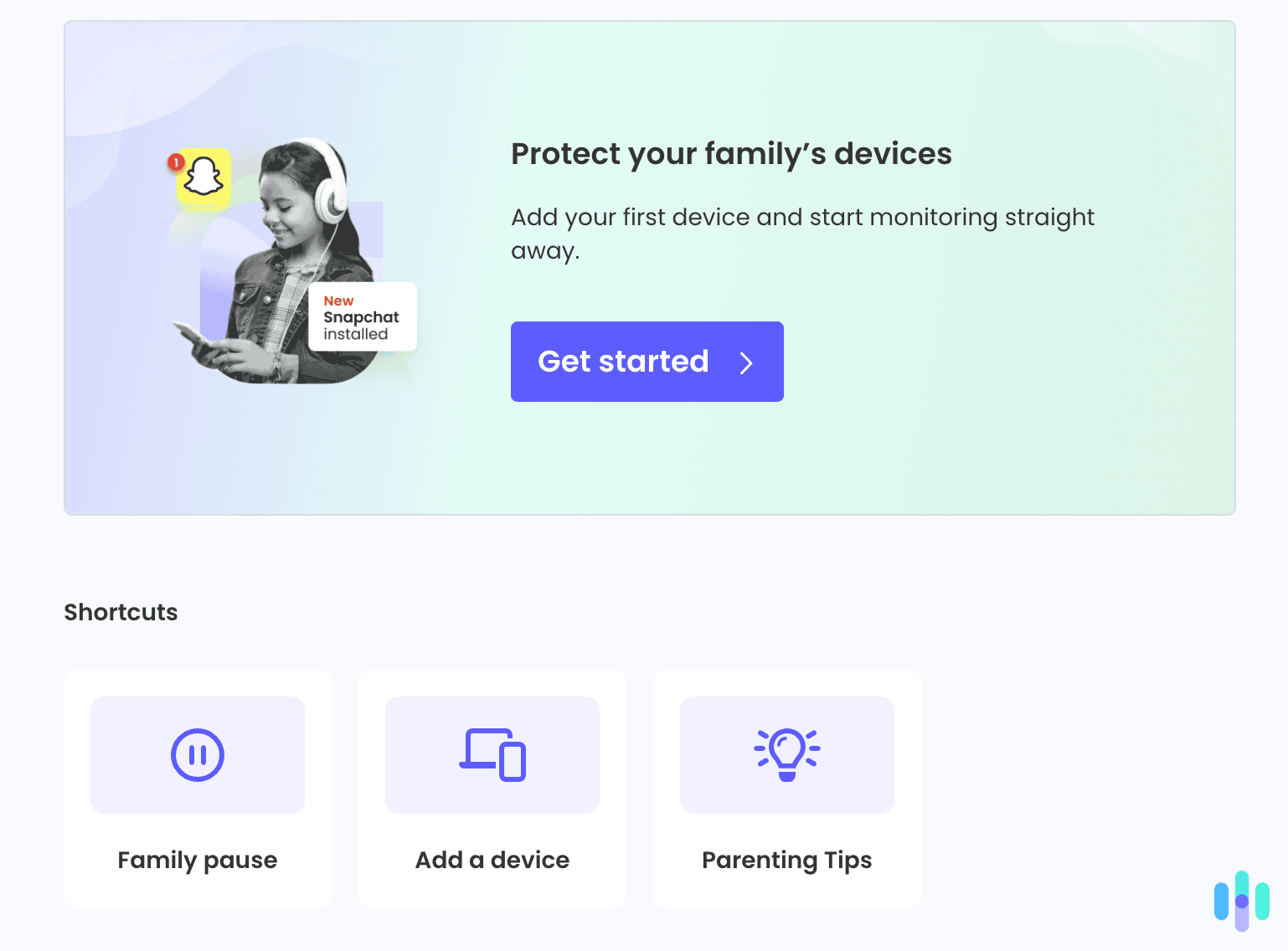 We could review reports, manage screen time, and monitor our kid’s devices from Qustodio’s mobile app or web dashboard. We could review reports, manage screen time, and monitor our kid’s devices from Qustodio’s mobile app or web dashboard.