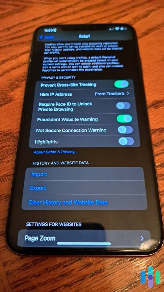 Apple makes it easy to clear all Safari cookies and website data on your iPhone. Apple makes it easy to clear all Safari cookies and website data on your iPhone.