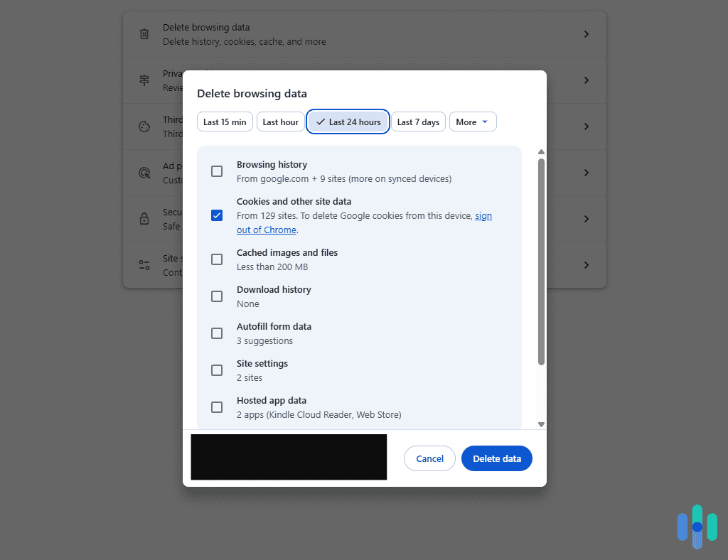 Clearing Chrome desktop browser cookies Clearing Chrome desktop browser cookies