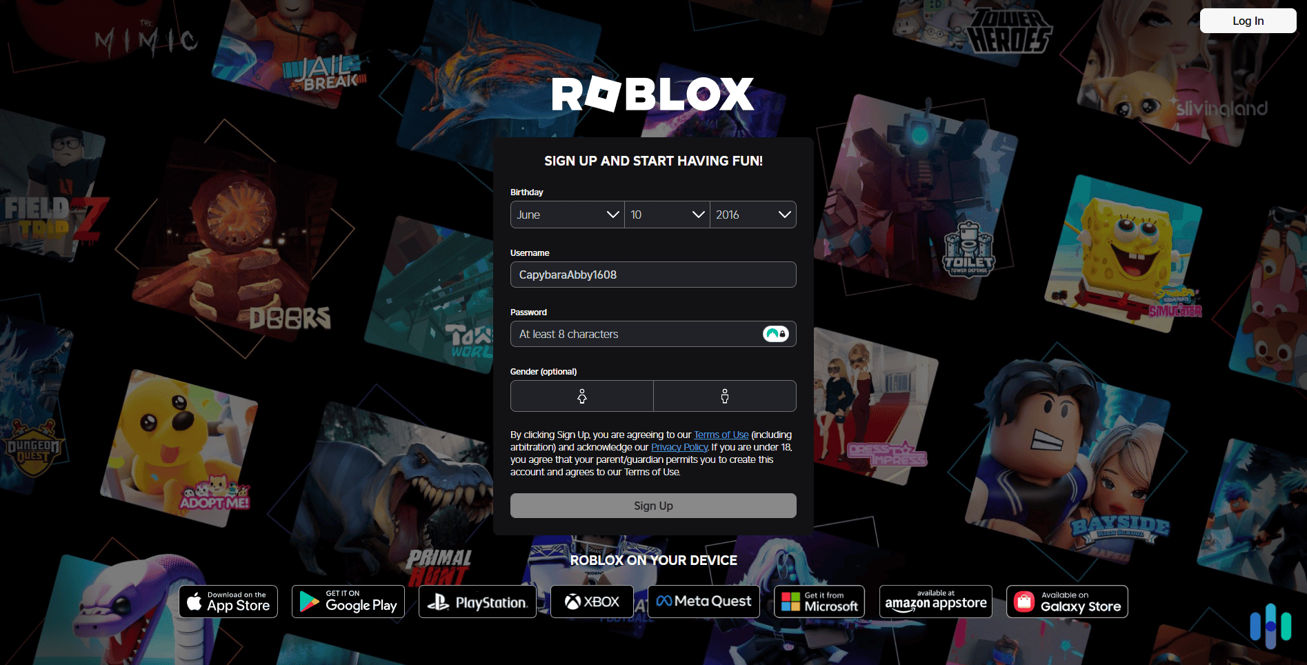 Signing up for a parent-controlled Roblox account (1) Signing up for a parent-controlled Roblox account