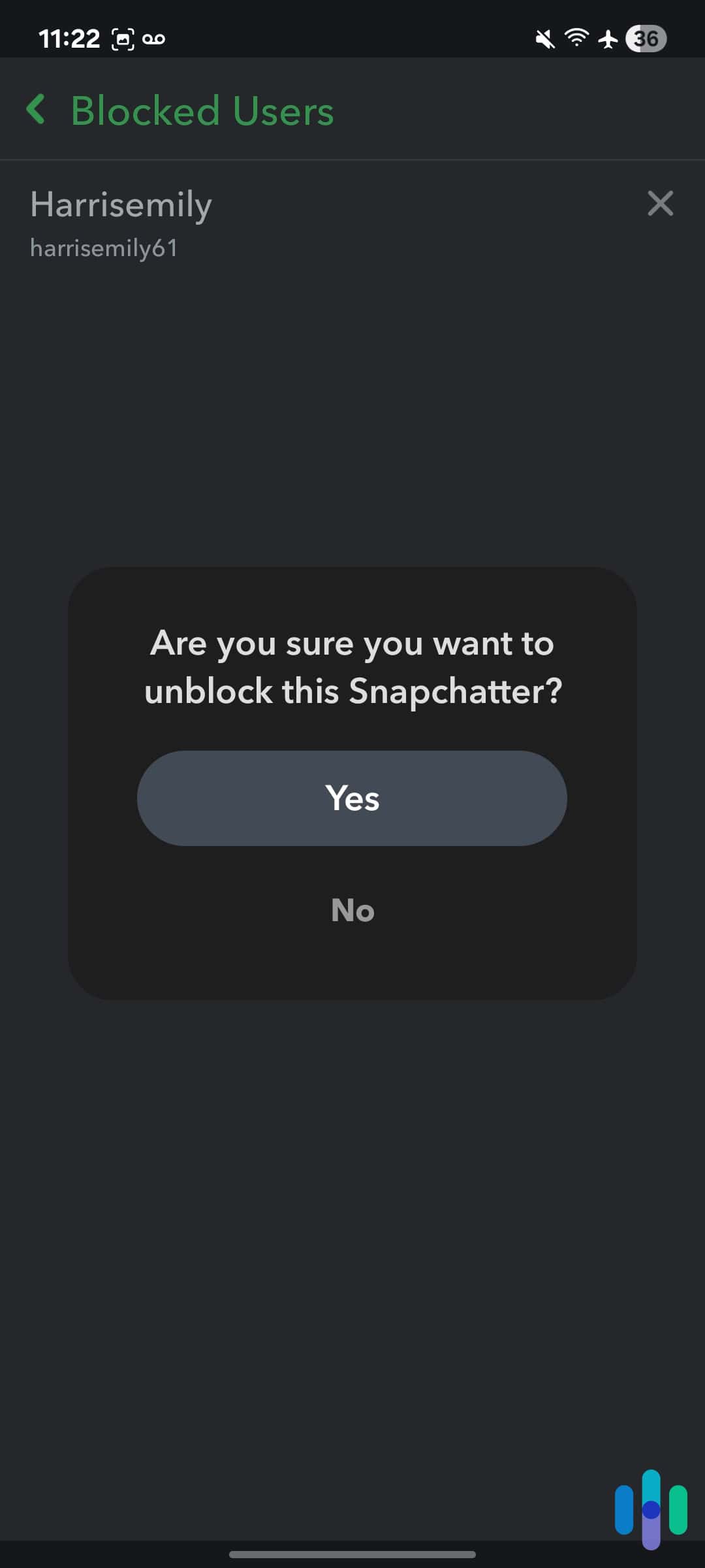 Since we can easily unblock people on Snapchat, we use the block feature liberally. Since we can easily unblock people on Snapchat, we use the block feature liberally.