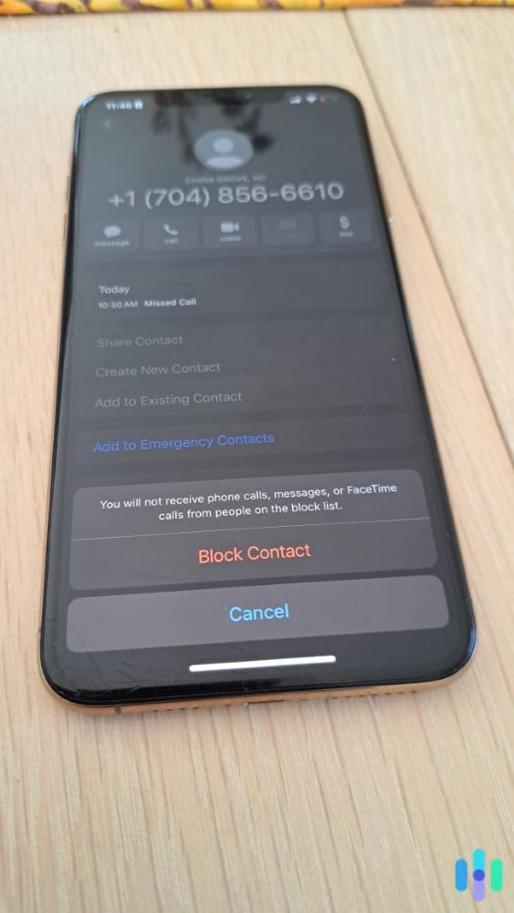 We block spam callers on our iPhone immediately to reduce the risk of us becoming a phishing victim. We block spam callers on our iPhone immediately to reduce the risk of us becoming a phishing victim.