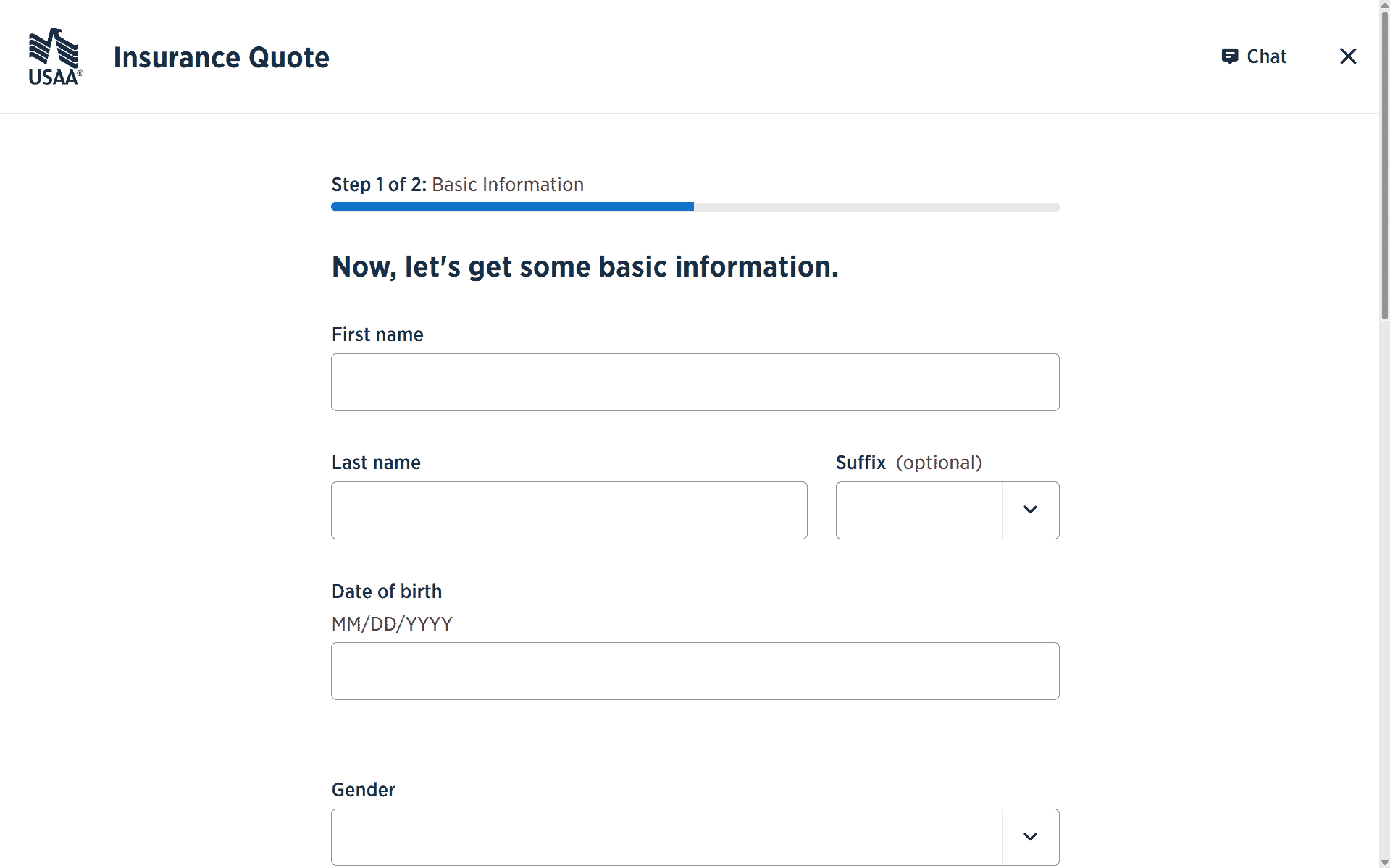 To create a quote, USAA requires nearly all of your personal information including your Social Security number To create a quote, USAA requires nearly all of your personal information including your Social Security number