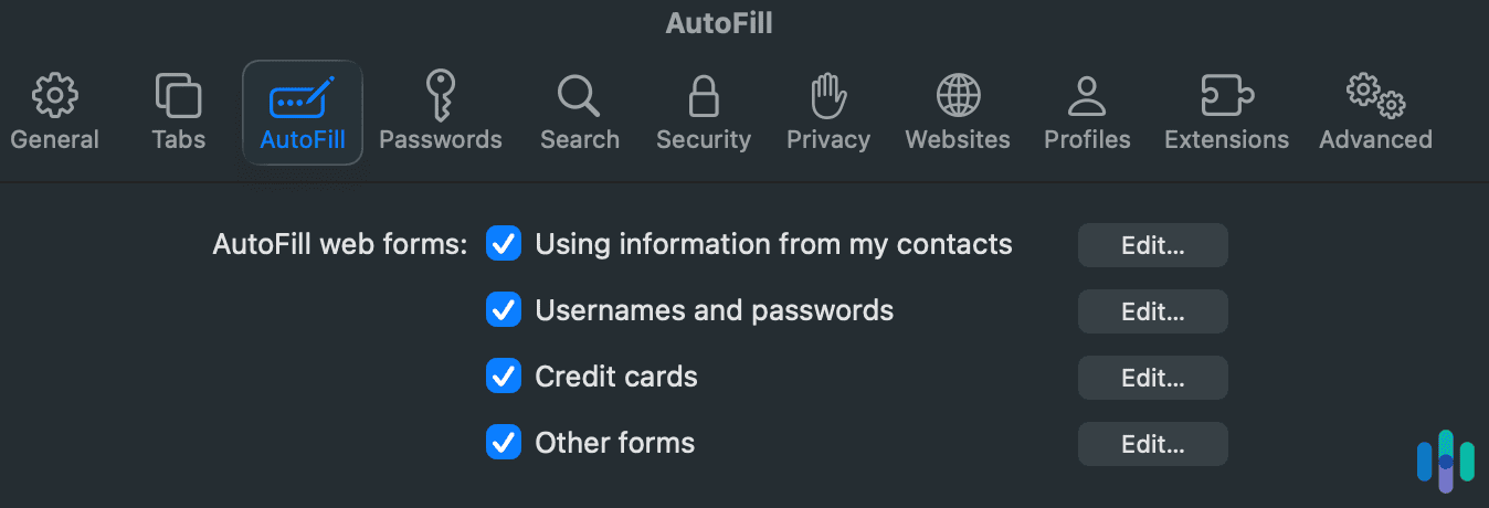 Safari can save more than login credentials to iCloud Keychain Safari can save more than login credentials to iCloud Keychain.
