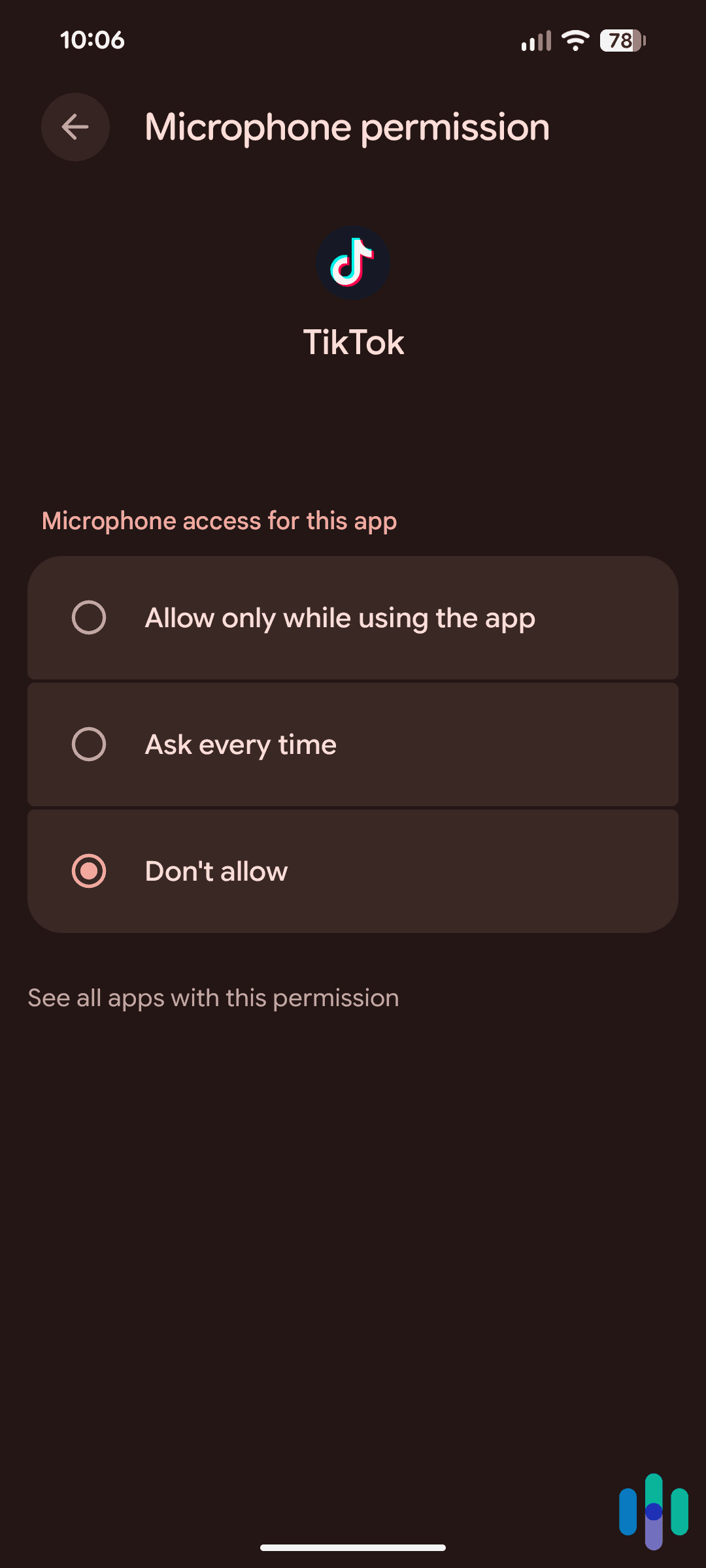 We recommend choosing Don’t Allow for social media apps like TikTok and Snapchat We recommend choosing Don’t Allow for social media apps like TikTok and Snapchat.