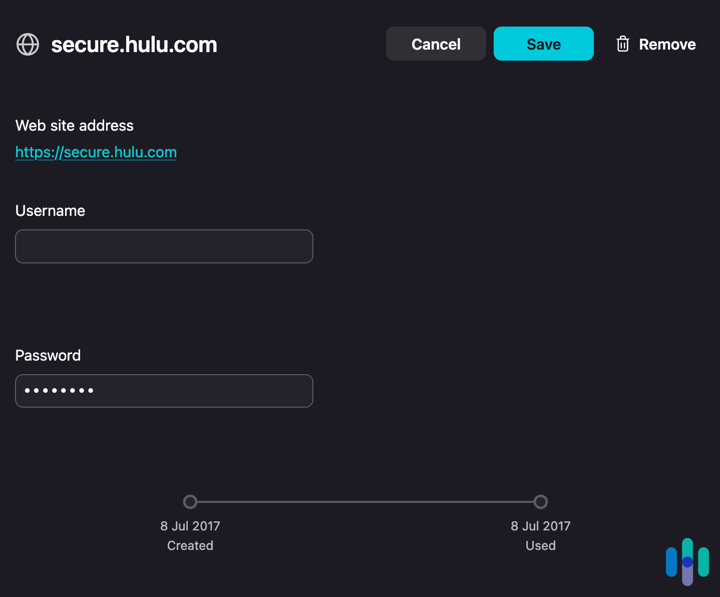 Firefox’s saved passwords are easy to find and update.