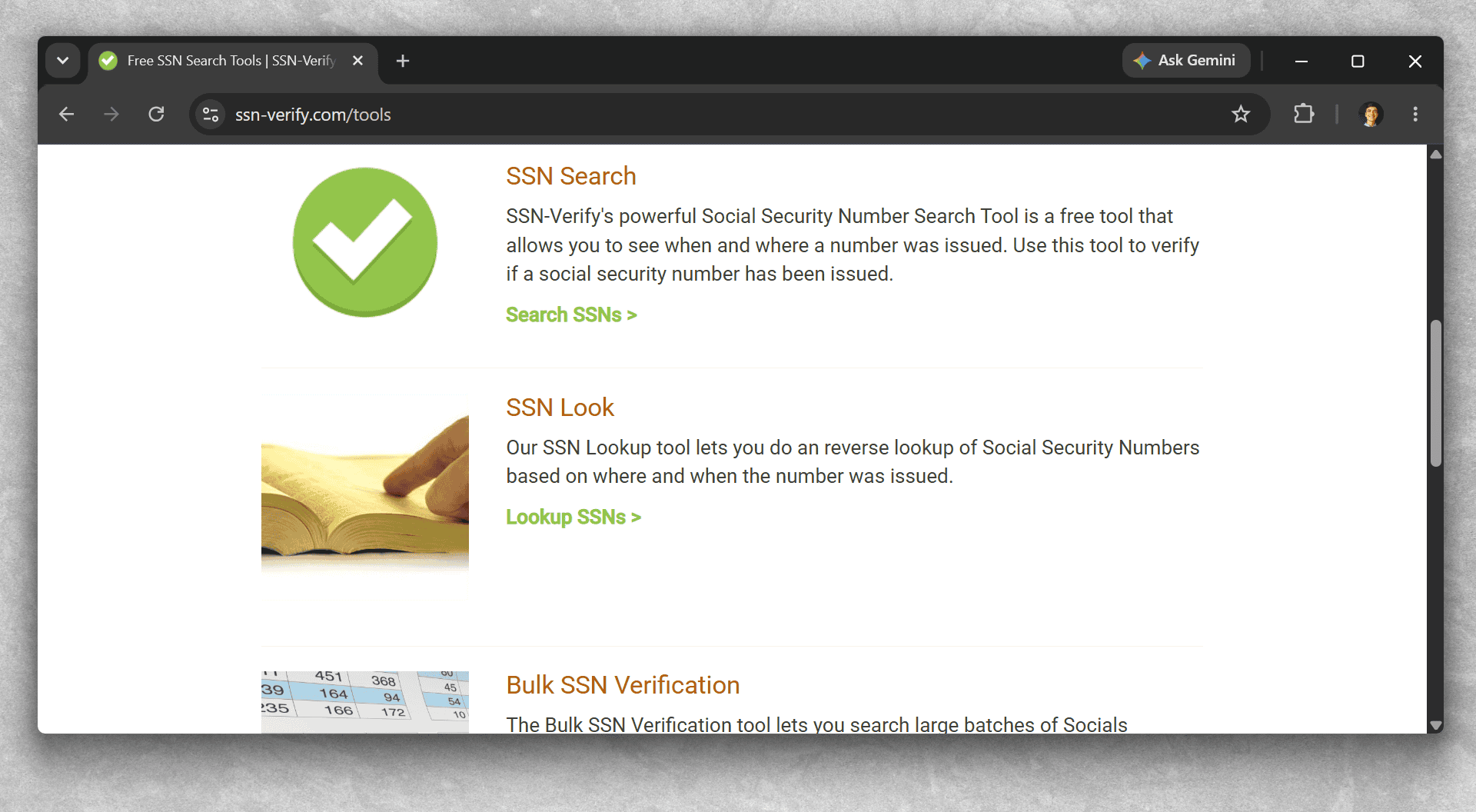 ssn-verify SSN search, lookup, and verification tools are easy for criminals to find and use
