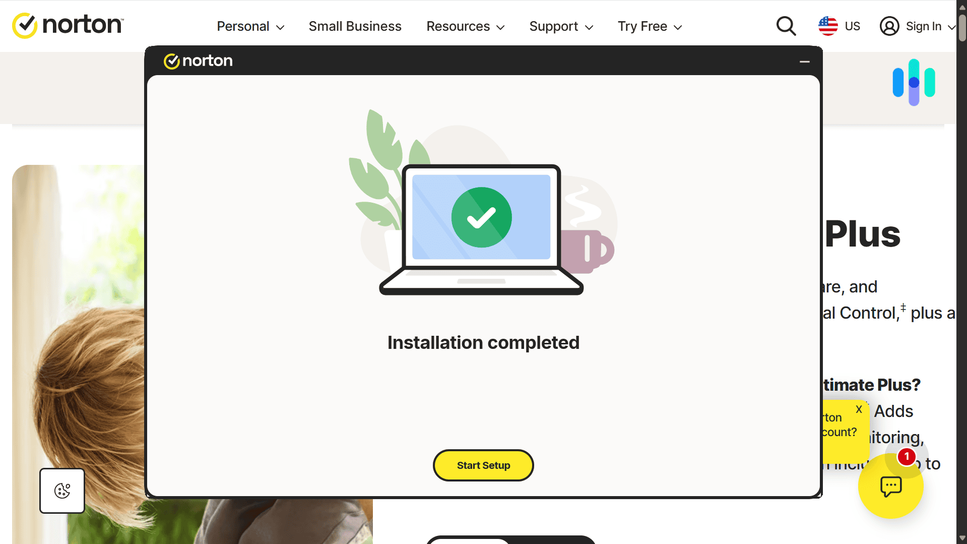After installation, Norton walked us through how to set up its device protections After installation, Norton walked us through how to set up its device protections
