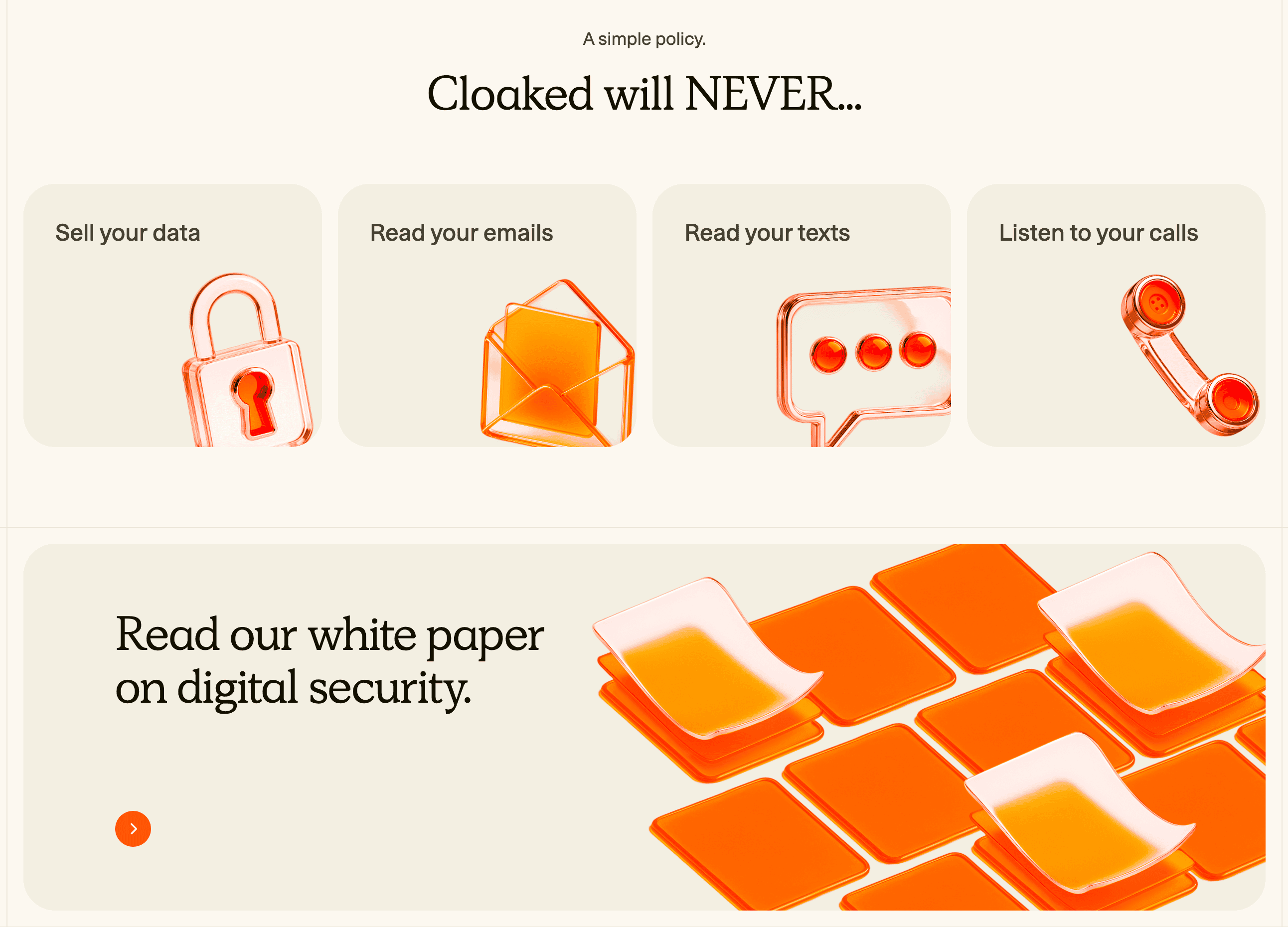 Cloaked’s privacy policy is one of the easiest to understand, with clear descriptions on what they do with your information. Cloaked’s privacy policy is one of the easiest to understand, with clear descriptions on what they do with your information.